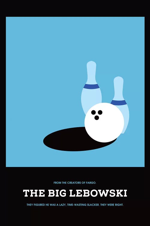 The Big Lebowski Minimalist Poster I