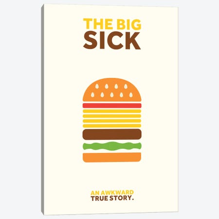 The Big Sick Minimalist Poster Canvas Print #PTE74} by Popate Canvas Artwork
