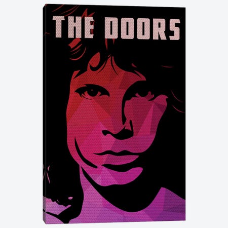 The Doors Jim Morrison Portrait Canvas Print #PTE78} by Popate Art Print