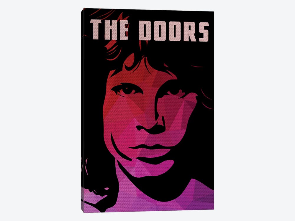 The Doors Jim Morrison Portrait by Popate 1-piece Canvas Art Print