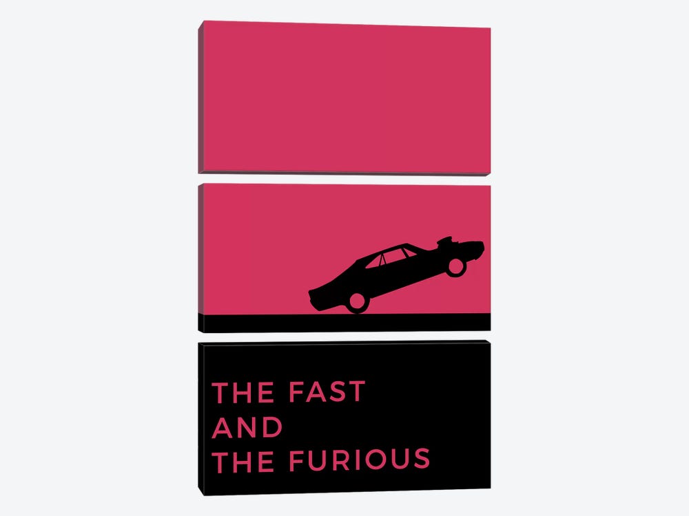 The Fast And The Furious Minimalist Poster by Popate 3-piece Canvas Artwork