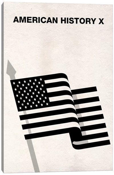 American History X Minimalist Poster Canvas Art Print - Drama Movie Art