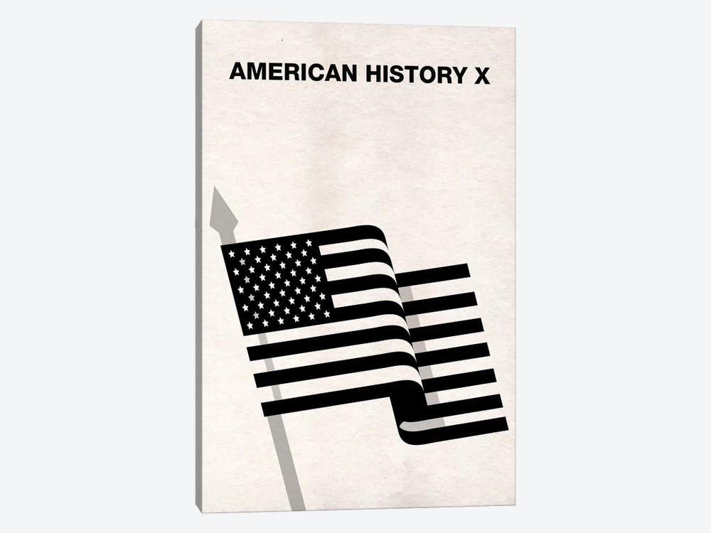 American History X Minimalist Poster by Popate 1-piece Canvas Print
