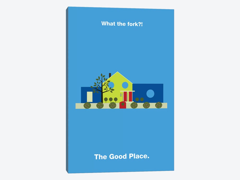 The Good Place Minimalist Poster by Popate 1-piece Canvas Art Print