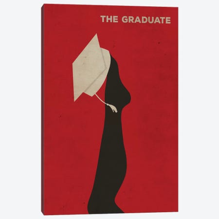 The Graduate Minimalist Poster Canvas Print #PTE82} by Popate Canvas Wall Art