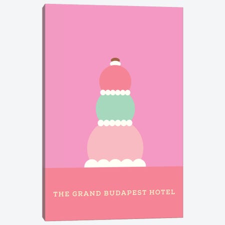 The Grand Budapest Hotel Minimalist Poster Canvas Print #PTE83} by Popate Canvas Art