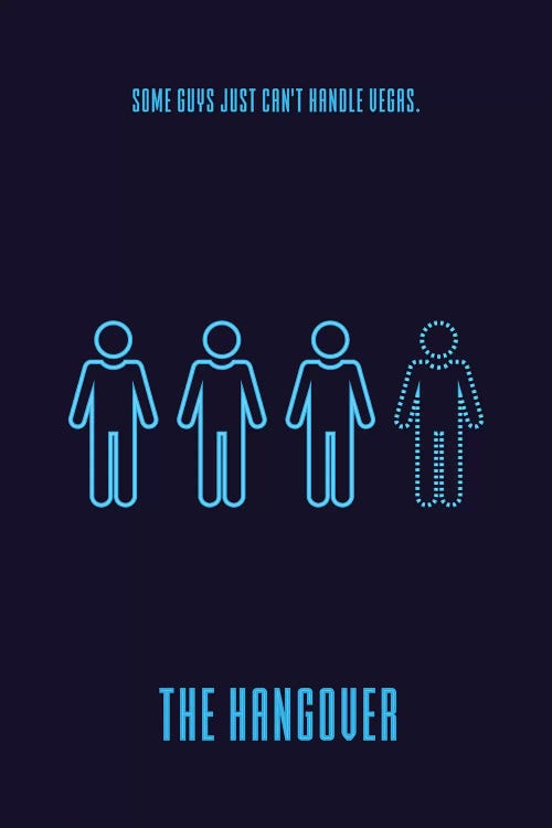 The Hangover Minimalist Poster