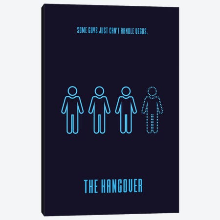 The Hangover Minimalist Poster Canvas Print #PTE85} by Popate Art Print