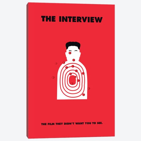 The Interview Minimalist Poster Canvas Print #PTE87} by Popate Canvas Print