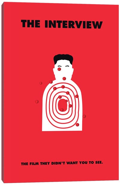 The Interview Minimalist Poster Canvas Art Print - Popate