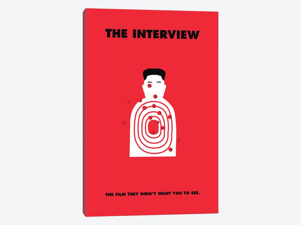 The Interview Minimalist Poster by Popate 1-piece Canvas Print