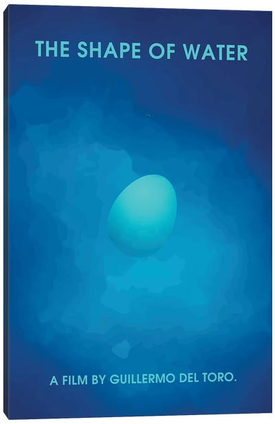 The Shape Of Water Minimalist Poster II Canvas Art Print - The Shape Of Water