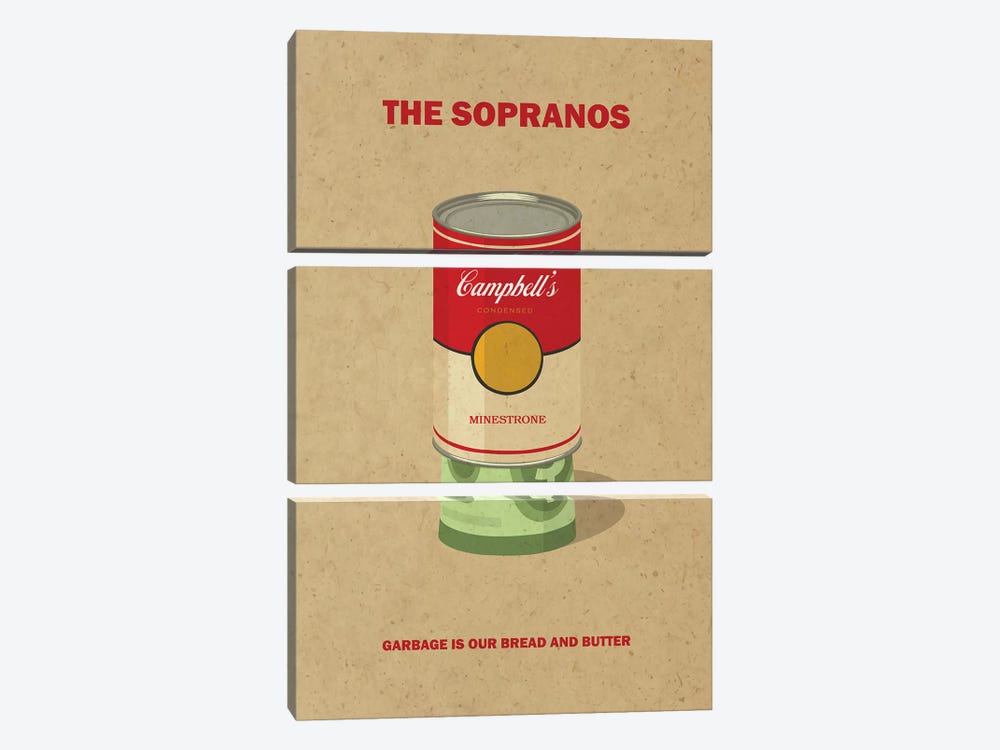 The Sopranos Minimalist Poster II by Popate 3-piece Canvas Art