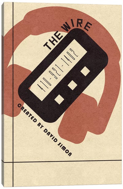The Wire Vintage Bauhaus Poster Canvas Art Print - Crime Drama TV Show Art