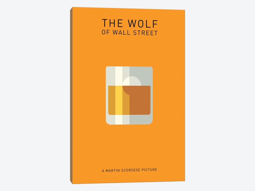 The Wolf Of Wall Street Minimalist Poster I by Popate 1-piece Canvas Artwork