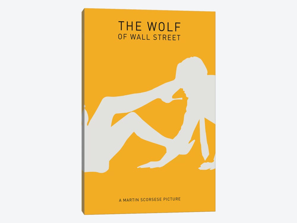 The Wolf Of Wall Street Minimalist Poster II by Popate 1-piece Canvas Print