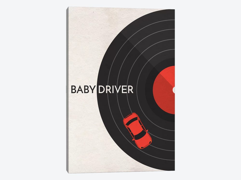 Baby Driver Minimalist Poster by Popate 1-piece Art Print