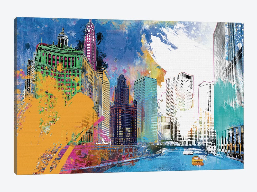Chicago Impression by Porter Hastings 1-piece Canvas Wall Art