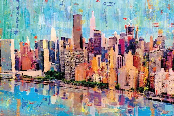 Porter Hastings: Roosevelt Island Reflection, NY by Porter Hastings