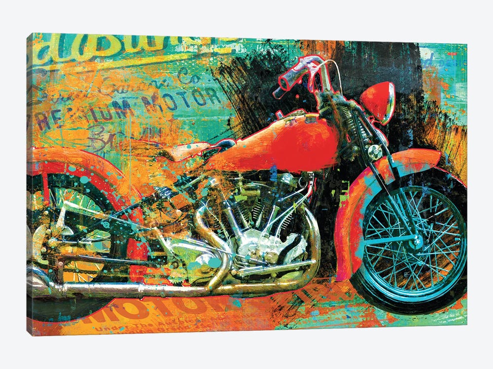 Hardtail Tangerine by Porter Hastings 1-piece Canvas Print