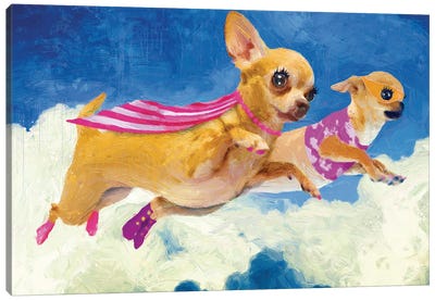 Chick Chihuahua And Darlene Canvas Art Print