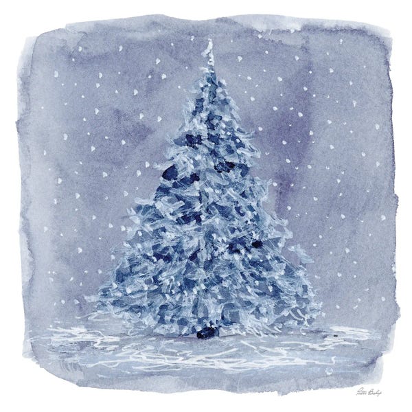 Patti Bishop: Blue Pine Snow by Patti Bishop