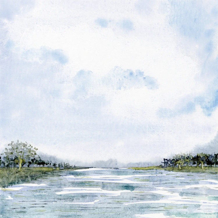 Blue Green Waterway I by Patti Bishop wall art