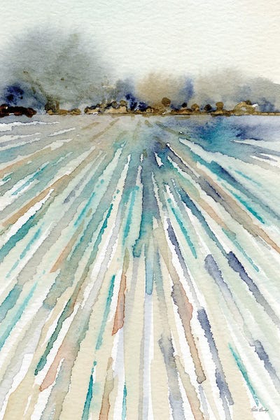 Patti Bishop: Field Teal Orange by Patti Bishop