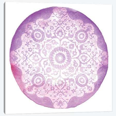 Violet Medallion Canvas Print #PTL10} by 5by5collective Canvas Artwork