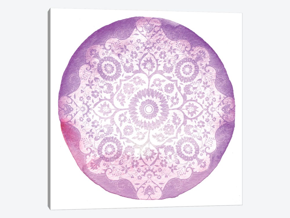 Violet Medallion by 5by5collective 1-piece Canvas Art Print