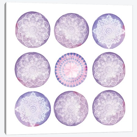 Lilac Droplets Canvas Print #PTL5} by 5by5collective Art Print