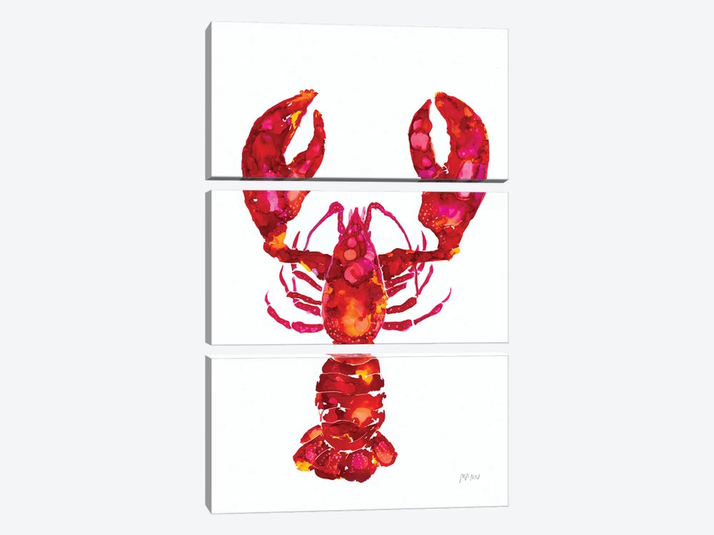 Lobster by Patti Mann 3-piece Canvas Artwork