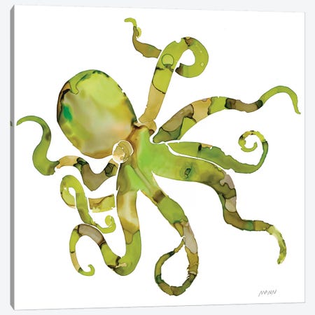 Octopus Canvas Print #PTM11} by Patti Mann Canvas Art Print