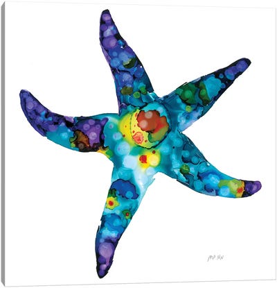 Sea Star Canvas Art Print - Starfish Art