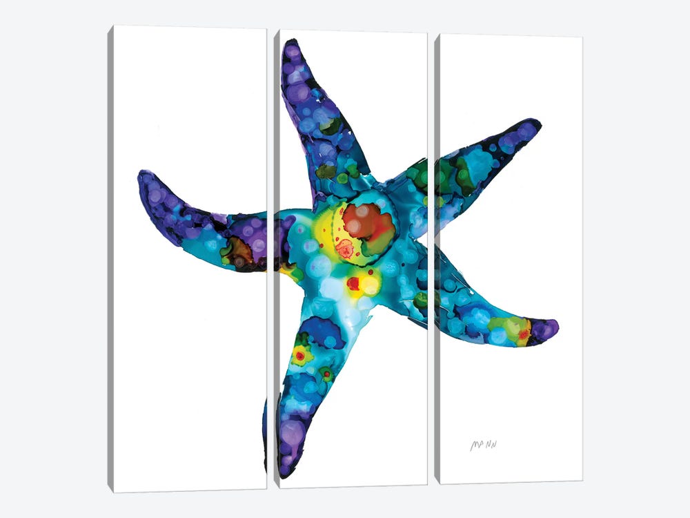 Sea Star by Patti Mann 3-piece Canvas Art