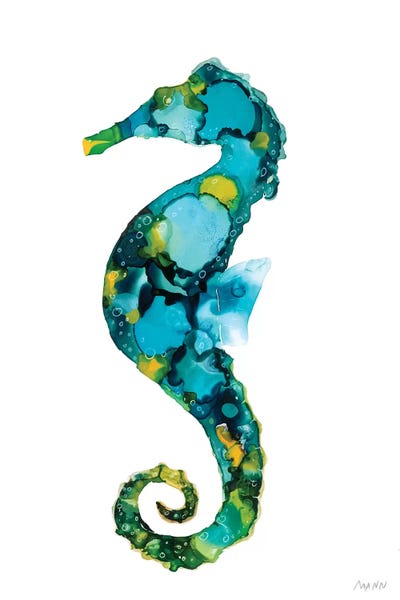 Kids Ocean Life Art: Seahorse by Patti Mann