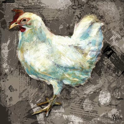 White Hen by Patti Mann canvas print