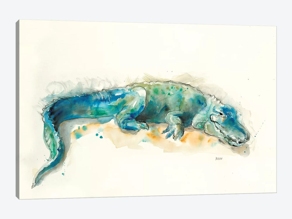 Alligator by Patti Mann 1-piece Canvas Print
