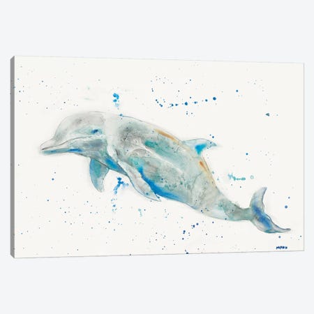 Dolphin Canvas Print #PTM20} by Patti Mann Canvas Artwork
