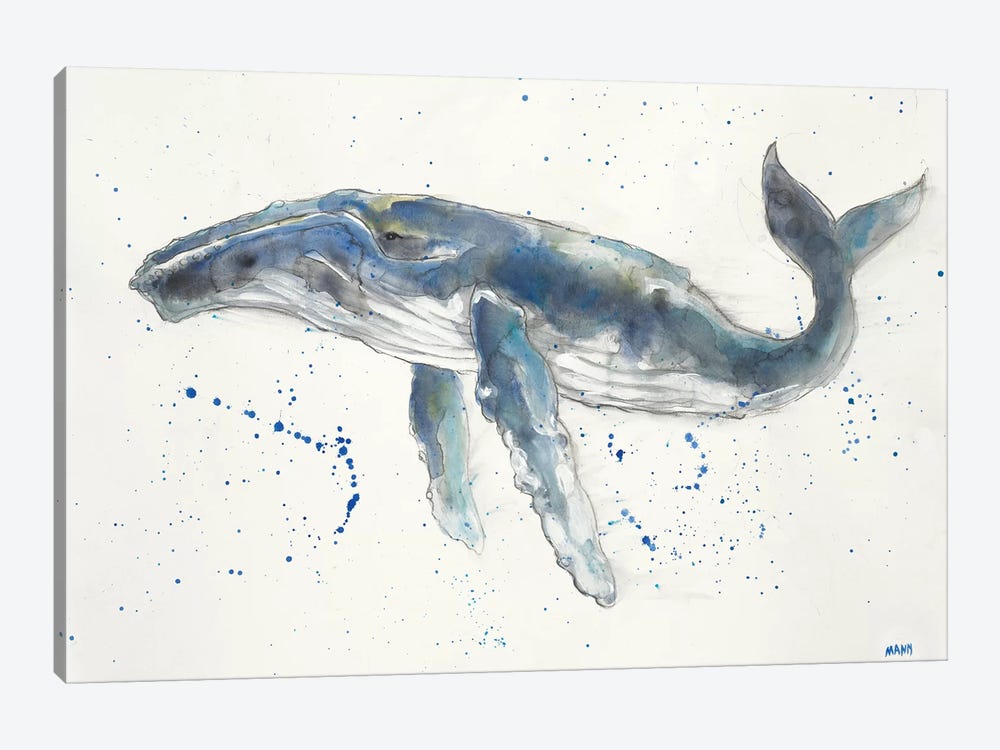Humpback Whale by Patti Mann 1-piece Canvas Wall Art
