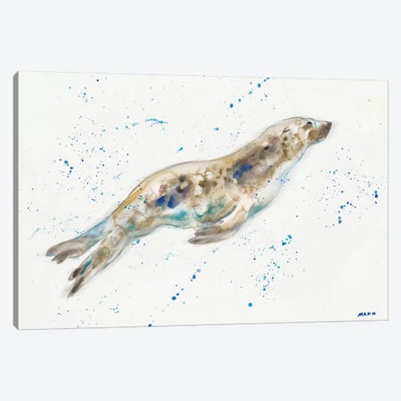 Seal Canvas Print #PTM22} by Patti Mann Canvas Artwork