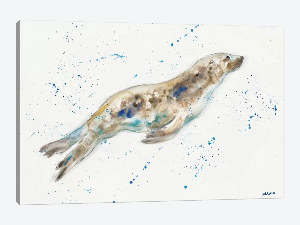 Seal by Patti Mann 1-piece Canvas Art Print