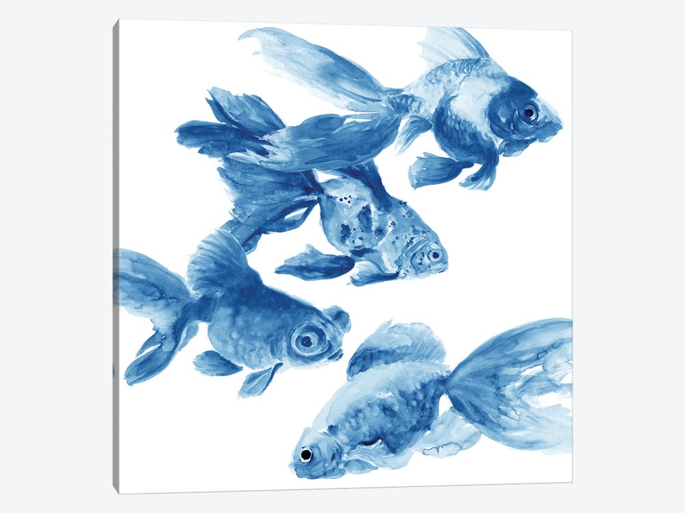 Fishes by Patti Mann 1-piece Canvas Wall Art