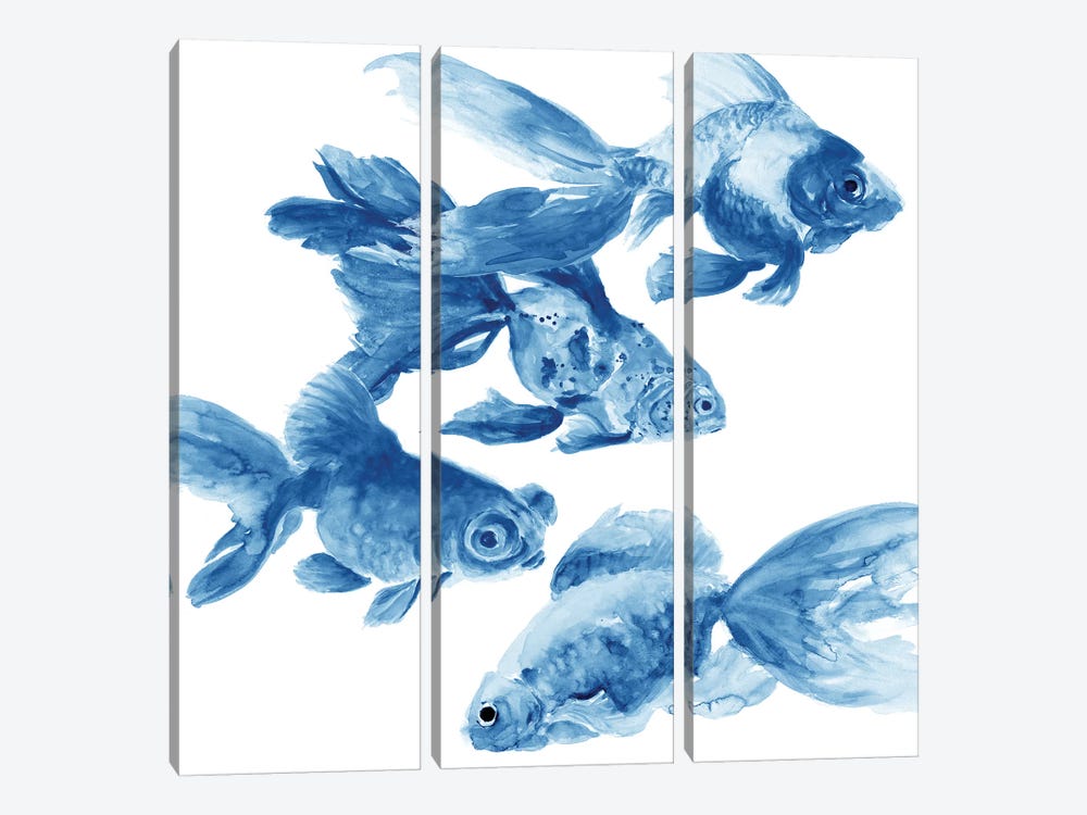 Fishes by Patti Mann 3-piece Canvas Art