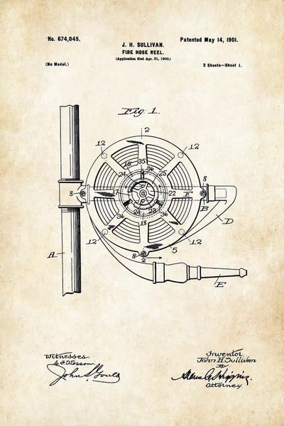 Engineering & Machinery Blueprints: Fire Hose by Patent77