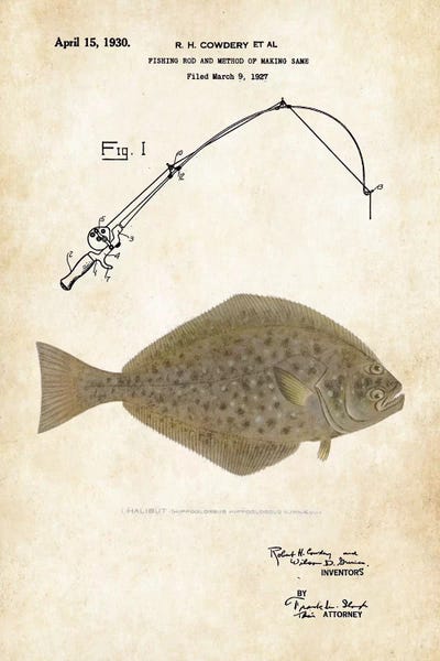 Sports Blueprints: Halibut Fishing Lure by Patent77