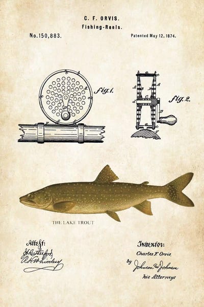 Sports Blueprints: Lake Trout Fishing Lure by Patent77