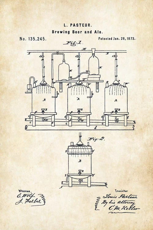 Louis Pasteur Beer Brewing