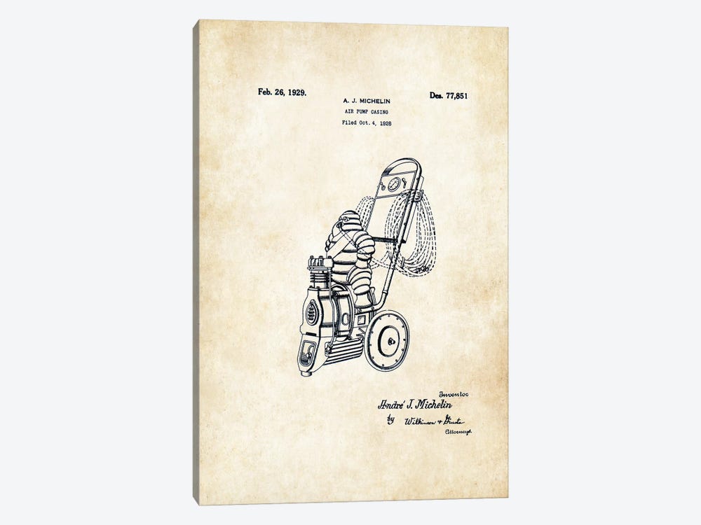 Michelin Man by Patent77 1-piece Canvas Artwork