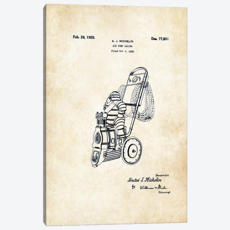 Michelin Man Canvas Print #PTN184} by Patent77 Canvas Art Print